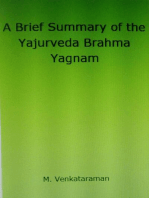 A Brief Summary of the Yajurveda Brahma Yagnam