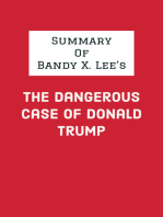 Summary of Bandy X. Lee's The Dangerous Case of Donald Trump