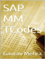 SAP MM TCodes