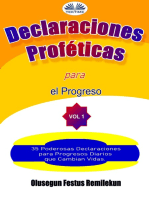 Declaraciones Proféticas Para El Progreso: 35 Poderosas Declaraciones Para Progresos Diarios Que Cambian Vidas.