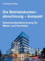 Die Betriebskostenabrechnung – kompakt: Nebenkostenabrechnung für Mieter und Vermieter