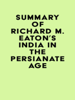 Summary of Richard M. Eaton's India in the Persianate Age