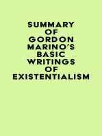 Summary of Gordon Marino's Basic Writings of Existentialism