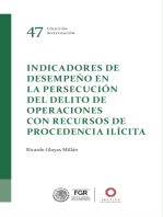 Indicadores de desempeño en la persecución del delito de operaciones con recursos de procedencia ilícita