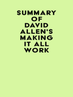 Summary of David Allen's Making It All Work