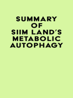 Summary of Siim Land's Metabolic Autophagy