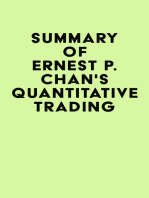 Summary of Ernest P. Chan's Quantitative Trading