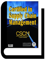 Certified in Supply Chain Management