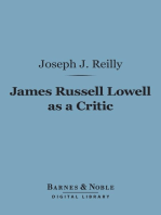 James Russell Lowell as a Critic (Barnes & Noble Digital Library)