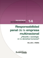 Responsabilidad penal de la empresa multinacional ¿Filosofía o sociología de los derechos humanos? Tesis doctorales doctorado en derecho N. 14