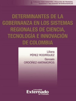 Determinantes de la gobernanza en los sistemas regionales de ciencia, tecnología e innovación de Colombia