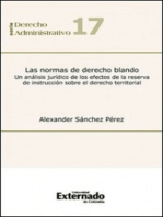 Las normas de derecho blando: un análisis jurídico de los efectos de la reserva de instrucción sobre el derecho territorial