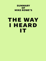 Summary of Mike Rowe's The Way I Heard It