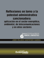 Reflexiones en torno a la potestad administrativa sancionadora: aplicación en el sector energético, ambiental, de telecomunicaciones y en otros sectores