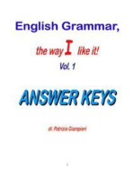 English Grammar, the way I like it!(Vol.1)_ANSWER KEYS