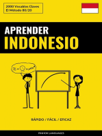 Aprender Indonesio - Rápido / Fácil / Eficaz: 2000 Vocablos Claves