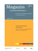 Erwachsenenbildung und Sprache: Über Sprachunterricht, Mehrsprachigkeit, Machtworte und Sprachräume