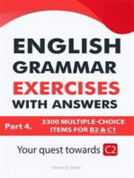 English Grammar Exercises with answers: Part 4