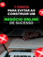 7 Erros Para Evitar Ao Construir Um Negócio Online De Sucesso