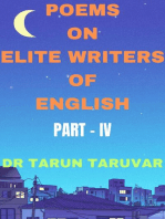 Poems on Elite Writers of English: Part - IV