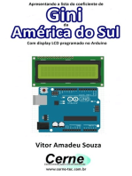 Apresentando A Lista Do Coeficiente De Gini Da América Do Sul Com Display Lcd Programado No Arduino