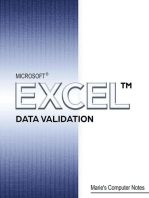 Microsoft Excel Data Validation