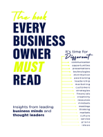 The Book Every Business Owner Must Read: It's Time for Different