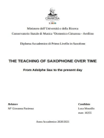 THE TEACHING OF SAXOPHONE OVER TIME: From Adolphe Sax to the present day