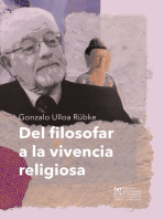 Del filosofar a la vivencia religiosa