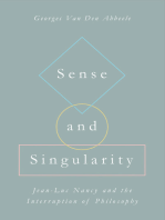 Sense and Singularity: Jean-Luc Nancy and the Interruption of Philosophy