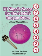 70 Simple Songs for the 8-Note Tongue Drum: Without Musical Notes: Just Follow the Circles