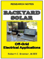 Backyard Solar: Off-Grid Electrical Applications