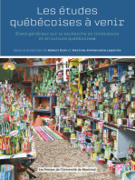 Les ETUDES QUEBECOISES A VENIR: États généraux sur la recherche en littérature et en culture québécoises