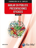 Hablar en público. Presentaciones eficaces (ADGD152PO)