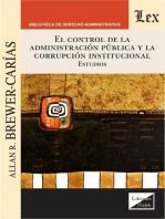 Control de la administración pública y la corrupción institucional: Estudios