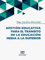 Gestión Educativa para el Tránsito de la Educación Media a la Superior