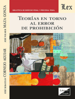 Teorías en torno al error de prohibición