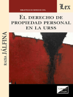 El derecho de propiedad personal en la URSS