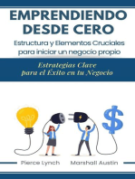 Emprendiendo desde cero. Estructura y elementos cruciales para iniciar un negocio propio. Estrategias claves para el éxito de tu negocio