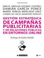 Gestión estratégica de campañas publicitarias y de relaciones públicas en los entornos online