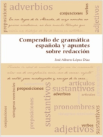 Compendio de gramática española y apuntes sobre redacción