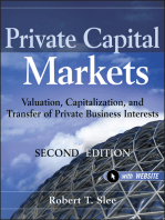 Private Capital Markets: Valuation, Capitalization, and Transfer of Private Business Interests