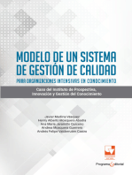 Modelo de un sistema de gestión de calidad para organizaciones intensivas en conocimiento