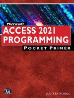 Microsoft Access 2021 Programming Pocket Primer: A Comprehensive Guide to Mastering Access VBA