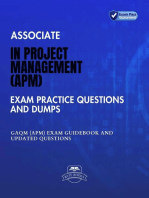 Associate in Project Management (APM) Exam Practice Questions and Dumps GAQM (APM) Exam Guidebook And Updated Questions