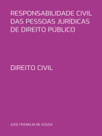 Responsabilidade Civil Das Pessoas Jurídicas De Direito Público