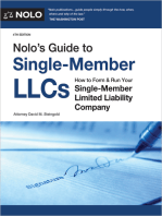 Nolo’s Guide to Single-Member LLCs: How to Form & Run Your Single-Member Limited Liability Company