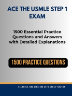 Ace the USMLE Step 1 Exam: 1500 Essential Practice Questions and Answers with Detailed Explanations.