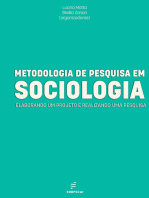 Metodologia de Pesquisa em Sociologia:: elaborando um projeto e realizando uma pesquisa