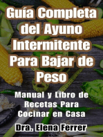 Guía Completa del Ayuno Intermitente Para Bajar de PesoManual y Libro de Recetas Para Cocinar en Casa